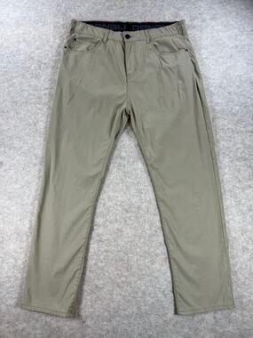 Denali Men 34x30 Straight Fit Travel Hiking Pants Khaki Tan Gorpcore